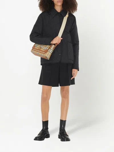 Burberry Medium Note Coated Canvas Crossbody Bag
