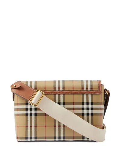 Burberry Medium Note Coated Canvas Crossbody Bag