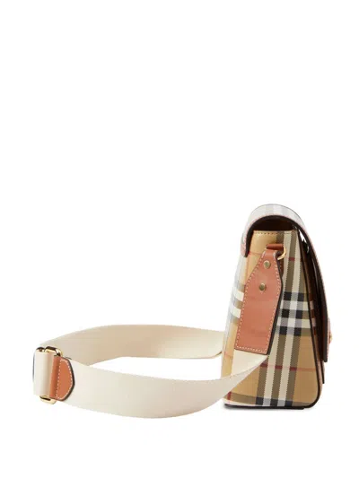 Burberry Medium Note Coated Canvas Crossbody Bag