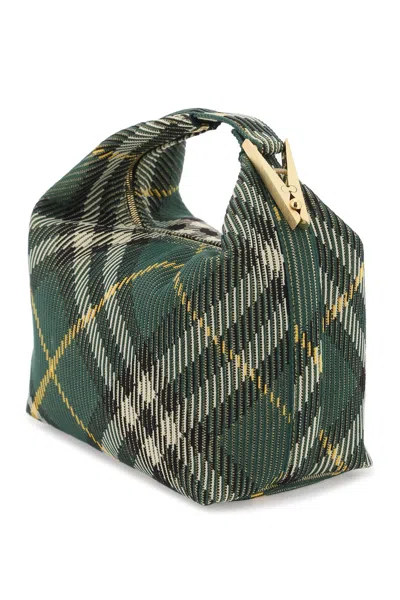 Burberry Medium Peg Check-pattern Shoulder Bag