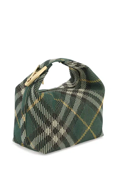 Burberry Medium Peg Check-pattern Shoulder Bag