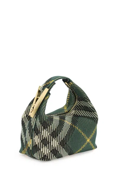 Burberry Embroidered Nylon Mini Peg Handbag
