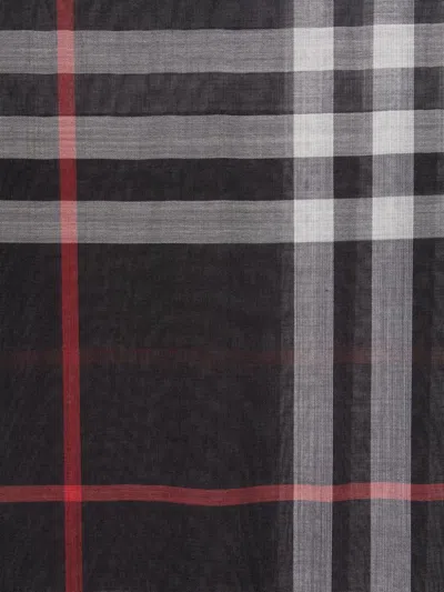 Burberry Embroidered Wool Blend Scarf