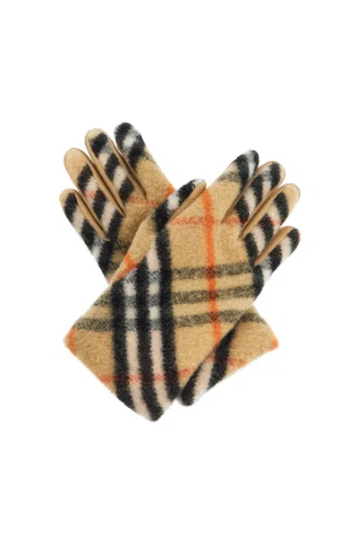 Burberry Embroidered Wool Gloves