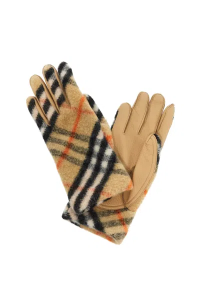 Burberry Embroidered Wool Gloves