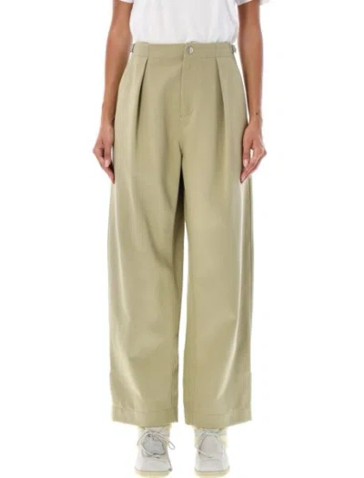 Burberry Adjustable Straps Wide-leg Cotton Pant