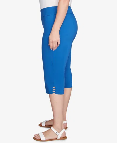 Ruby Rd. Plus Size Ladder Hem Americana Clamdigger Capri Pants