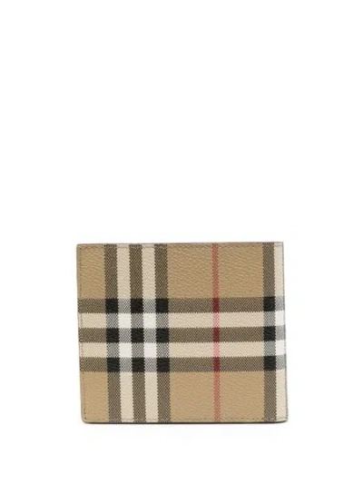 Burberry Folded Check Pattern Wallet