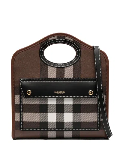 Burberry Printed E-canvas And Leather Mini Pocket Bag Handbag