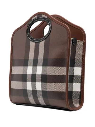 Burberry Printed E-canvas And Leather Mini Pocket Bag Handbag