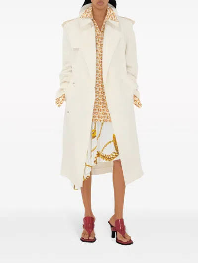 Burberry Woman Midi Skirt Ivory Size 6 Polyester