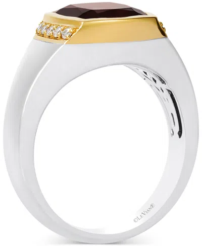 Le Vian Men's Pomegranate Garnet (5-1/4 Ct. T.w.) & Nude Diamond (1/5 Ct. T.w.) Ring In Sterling Silver & 14