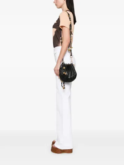Chloé Sea Treasures Pleated Crossbody Bag In Leather