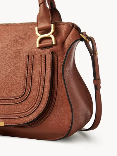 Chloé Brown Leather Medium Marcie Handbag