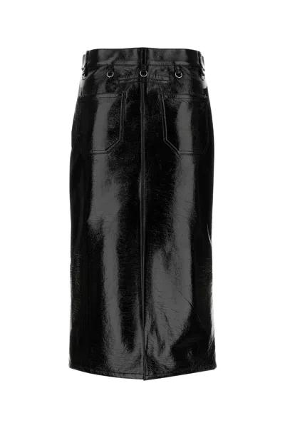 Courrèges Multiflex Patent-finish Midi Skirt