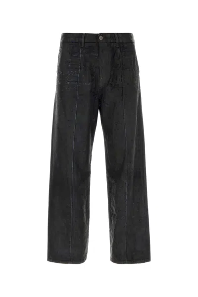 Diesel High-waisted Wide-leg Jeans With Edgy Raw Hem