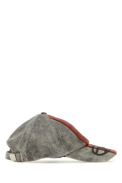 Diesel Printed Leather C-olav Baseball Cap