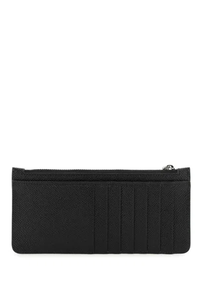 Dolce & Gabbana Black Leather Card Holder