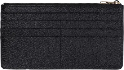 Dolce & Gabbana Black Leather Card Holder