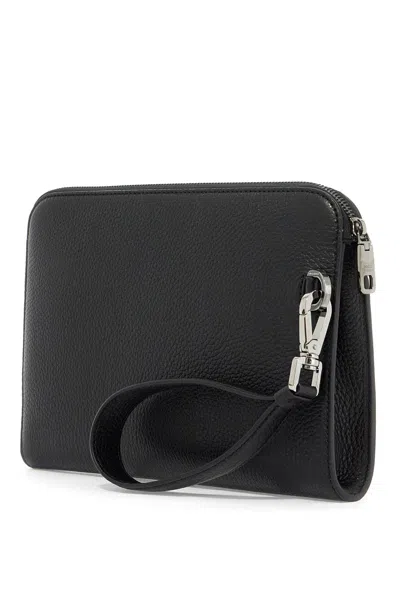 Dolce & Gabbana Black Leather Pouch
