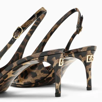 Dolce & Gabbana Luxurious Leopard Printed Slingback Pumps For Women