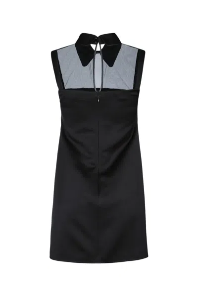 Elisabetta Franchi Dress With Embroidery And Sheer Panel