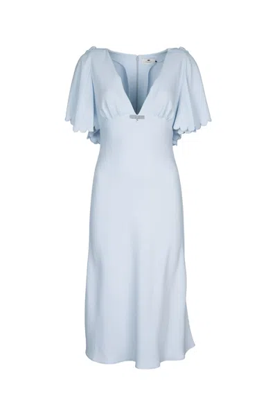 Shop Elisabetta Franchi Abito Mezza Manica Longuette
