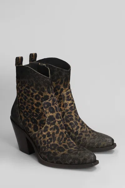 Metisse Leopard-print Ankle Boots