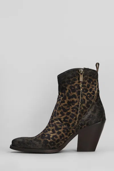 Metisse Leopard-print Ankle Boots