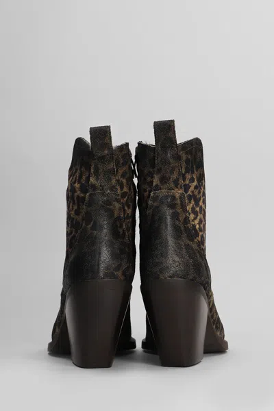 Metisse Leopard-print Ankle Boots
