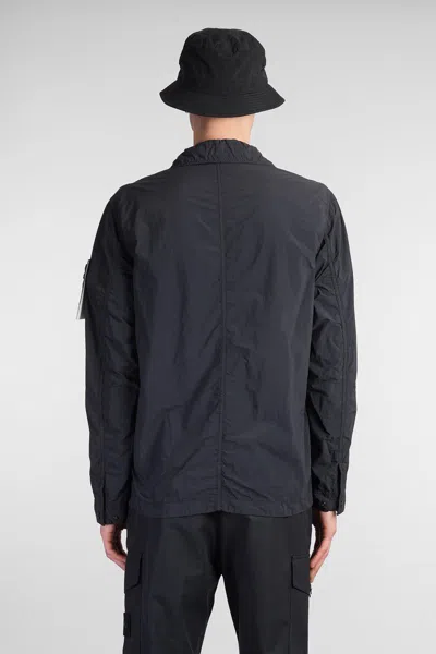 Stone Island Casual Jacket In Black Polyamide