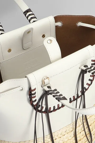 Cuba Lab Bolero Tote In Beige Raffia In Neutral