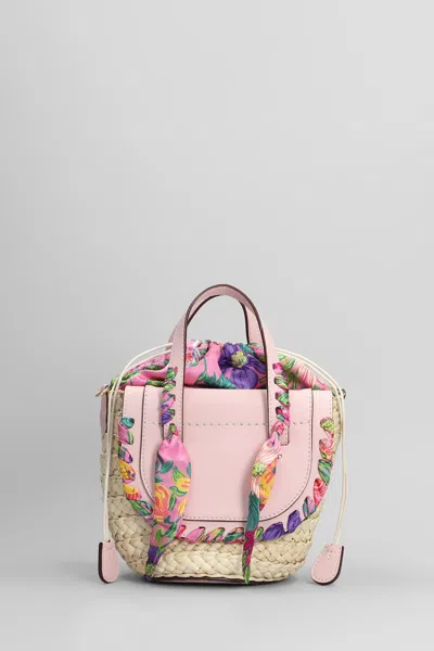Cuba Lab Handbag With Woven Straw Base