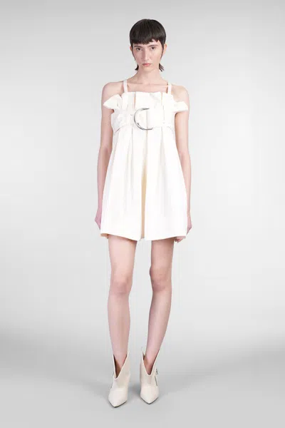 Jw Anderson Belted Pleated Mini Dress