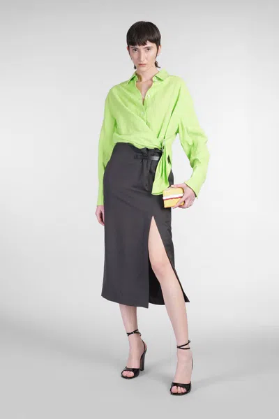 Jw Anderson Strap Detail Slit Skirt