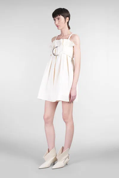 Jw Anderson Belted Pleated Mini Dress