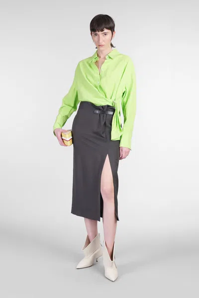 Jw Anderson Strap Detail Slit Skirt