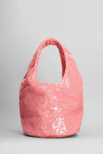Jw Anderson Pink Sequin Shopper Mini Top Handle Bag