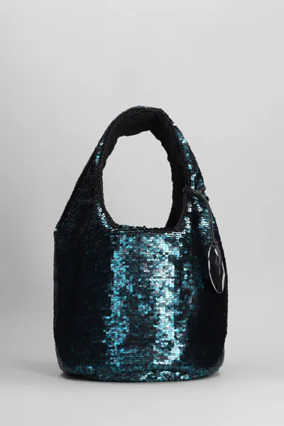 Jw Anderson Sequin Shoulder Bag In Green Polyester