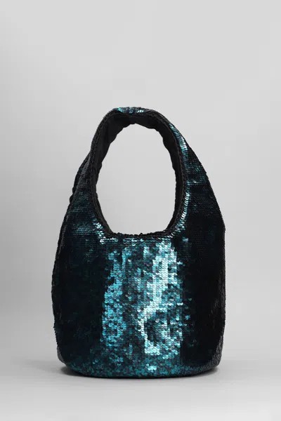 Jw Anderson Sequin Shoulder Bag In Green Polyester