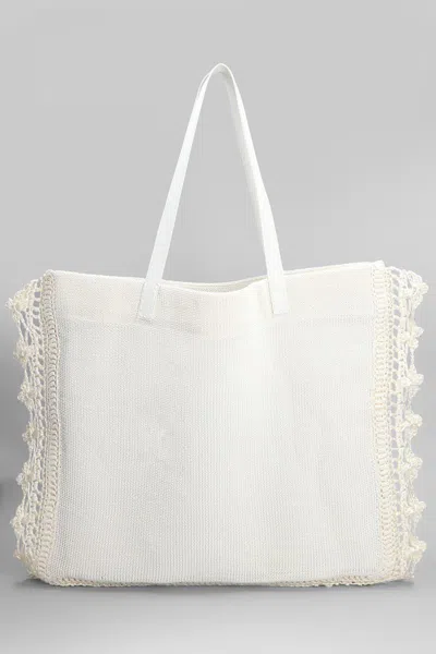 Jw Anderson Crochet Trim Knit Tote Bag