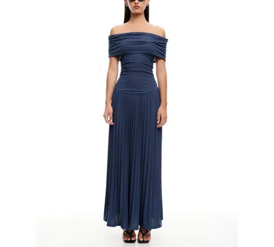 Lioness Field Of Dreams Maxi Dress In Blue
