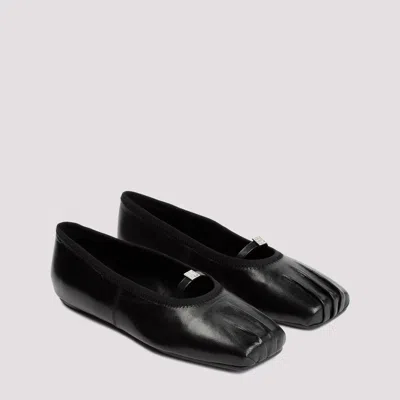 Givenchy Black Leather Ballerinas