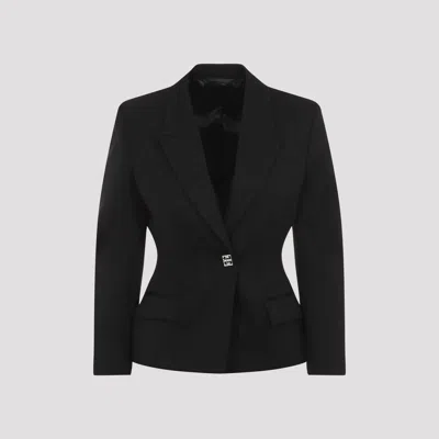 Givenchy Elegant Wool Blazer With Signature 4g Emblem