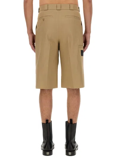Givenchy Cappuccino Polyester Blend Bermuda Shorts