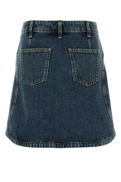 Givenchy Denim Skirt With Back And Front Pockets