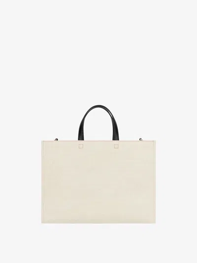 Givenchy Ivory Canvas Medium G Shopping Bag