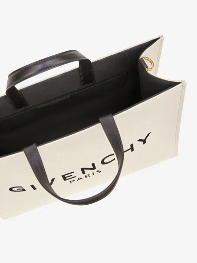 Givenchy Ivory Canvas Medium G Shopping Bag
