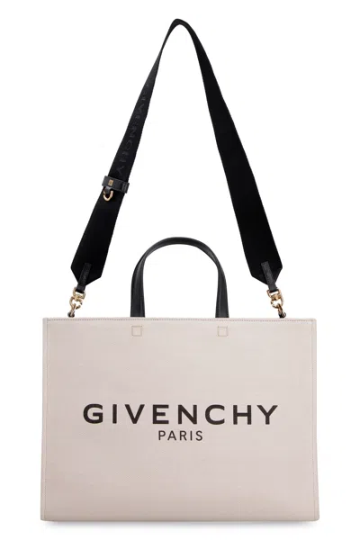 Givenchy Ivory Canvas Medium G Shopping Bag