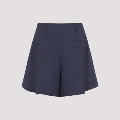 Givenchy Wool Shorts With Front Pleats And Pockets